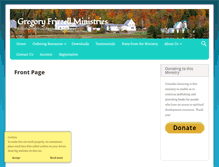 Tablet Screenshot of frizzellministries.org